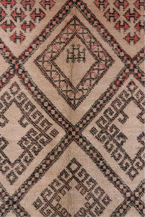 Vintage Moroccan Area Rug (6' x 12')